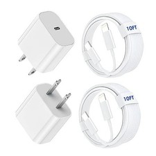 Pack Fast Charger iPhone Apple MFi Certified ,10FT iPhone Charger 10FT C-L 2