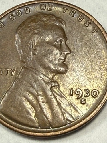 ** 1930-S LINCOLN CENT-  AU BROWN  (UPGRADE YOUR SET)  PRICED TO SELL 🔥**