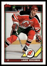 1991-92 Topps Laurie Boschman New Jersey Devils #202