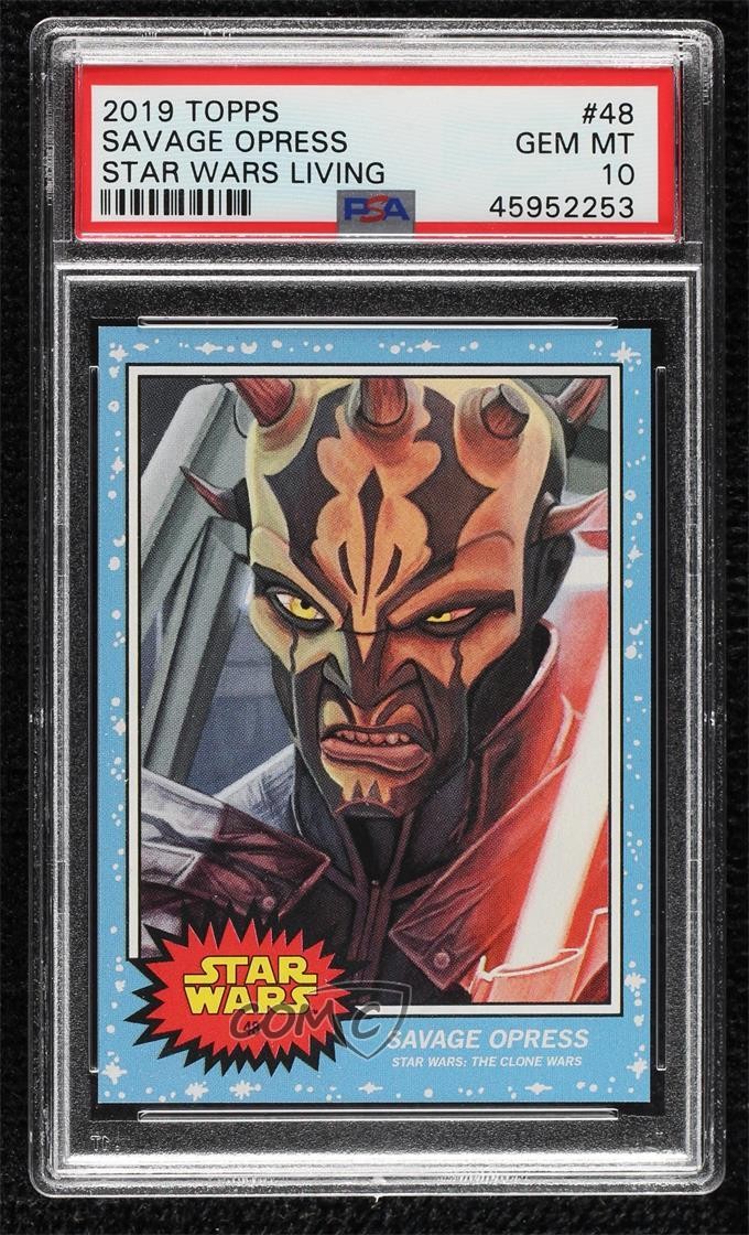 2019 Topps Star Wars Living Set /1114 Savage Opress #48 PSA 10 GEM MT 07qw
