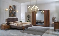 Doppelbett Komplette Schlafzimmer Bett Set 4Tlg Bettrahmen Braun 180