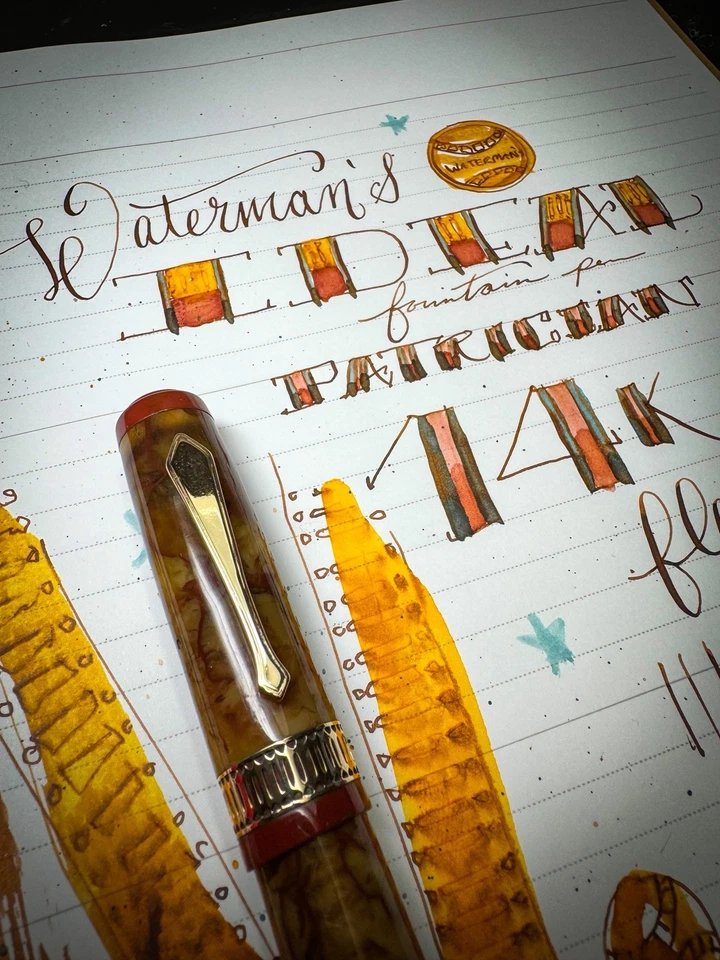 Waterman’s Ideal Patrician In Onyx  Circa 1930’s ~ 14k Flex Nib ~  Serviced - Image 3 of 4