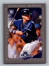 Orlando Arcia 2017 Panini Diamond Kings #132 Framed Grey Rookie Brewers