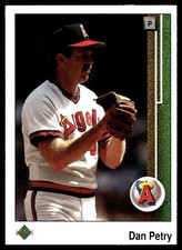 Dan Petry 1989 Upper Deck #552 Angels MLB READ FREE SHIPPING AutographDen