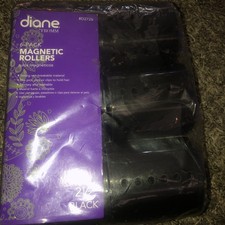 Diane Magnetic 2-1/2" Hair Rollers 6 rollers in total Brand New