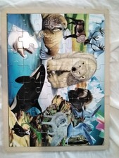 Vintage Wood Children's Puzzle 48 Puzzle Pieces Made In USA