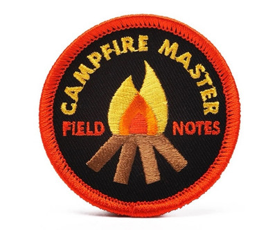 Field Notes FNC-35 Campfire Master Custom Embroidered Patch Merit Badge NEW RARE