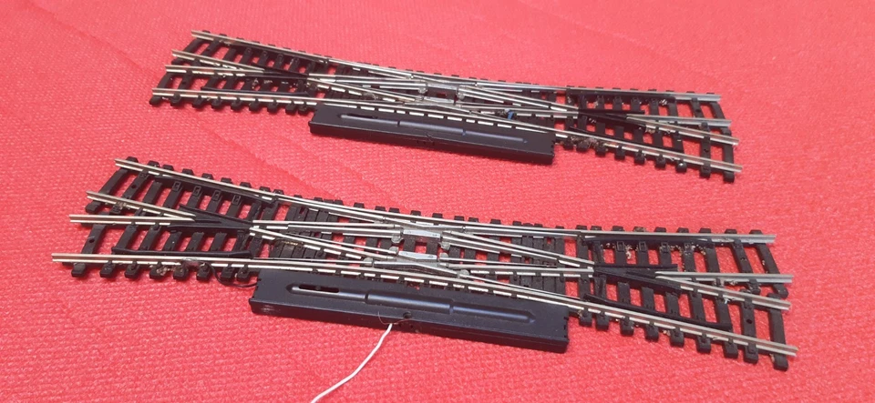 Jouef et autre 2 Rails Grand Croisement Aiguillage Électrique ho train sncf - Photo 2/4