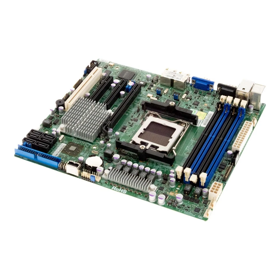 Motherboard Supermicro H8SCM-F Socket C32 DDR3 Pcie PCI Microatx - Image 3 of 3
