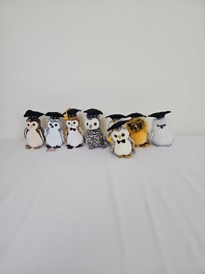 Lot Of 8 Ty Graduation Beanie Baby, 98-99 Are On The Top 25 List