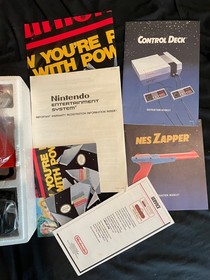 Nintendo NES Action Set 100% Complete in box wrapped Cib great condition