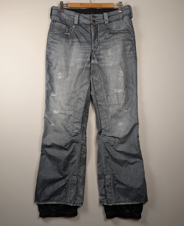 Burton Snowboard Pants SMALL “The Jeans” Denim Gore-Tex Ski