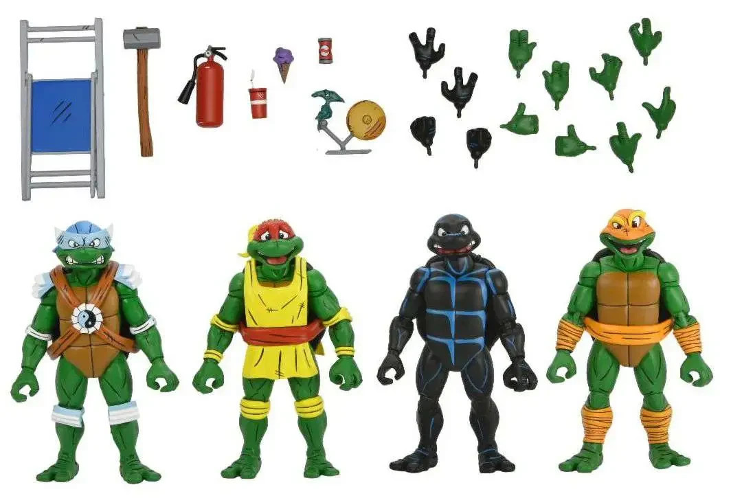 TMNT Archie Comics Wrestling Leonardo Raphael Michelangelo & Donatello Set NECA