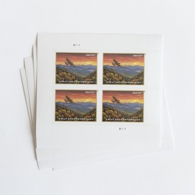 Scott 5752 Great Smoky Mountains $28.75 Pane of 4 MNH 2023 Priority Mail Express