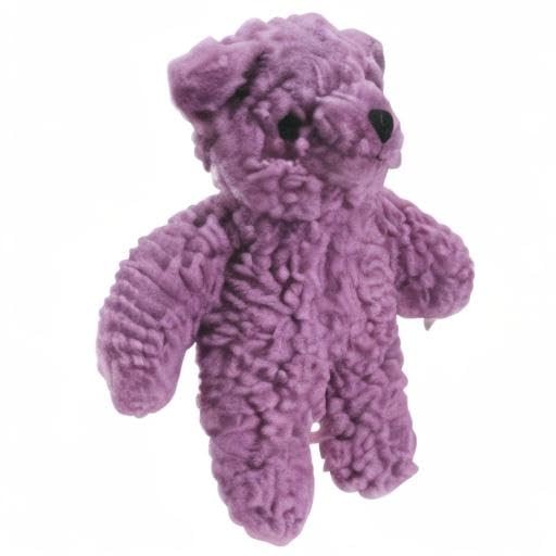 Zanies Berber Bear Dog Toys, Purple