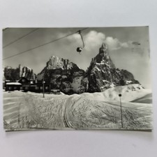 DOLOMITES STEP ROLLS WITH CIMONTE LA PALA - VINTAGE POSTCARD SHIPPED 1952 