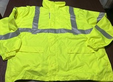 Xtreme Visibility Rain Jacket Mens 2XL Hi Vis Class 3 3M Scotchlite RW2105J