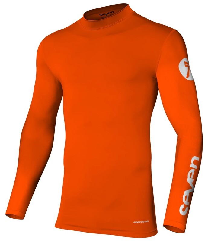 Maillot Junior Seven Zero Compressions orange pour entraînements de cross