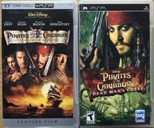 Pirates of the Caribbean PSP Lot Game & Movie - Dead Man's Chest / Black Pearl *