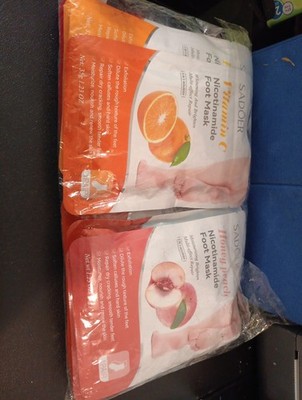 Sadoer Footmask Vitamin c and honey peach 10 pack