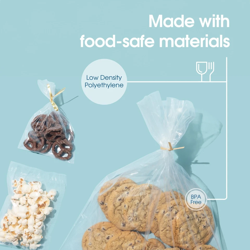 - 6" X 8" Open-End Flat Poly Bags (1000 Count) Heavy Duty 2 Mil Clear Plastic... - Image 3 of 4