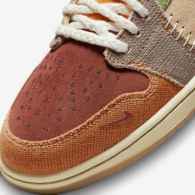 Nike Jordan 1 x Zion Williamson Low OG Flax and Oil Green Nike Jordan 1 x Zion Williamson Low OG Flax and Oil Green