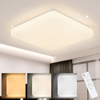 LED Ceiling Light Bedroom 37W Dimmable 28 cm Living Room Children's Room Kitchen