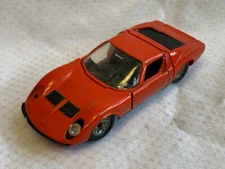 Vtg 60's Solido LAMBORGHINI P400 MIURA Diecast Car 1:43 Scale Red Sports Vehicle