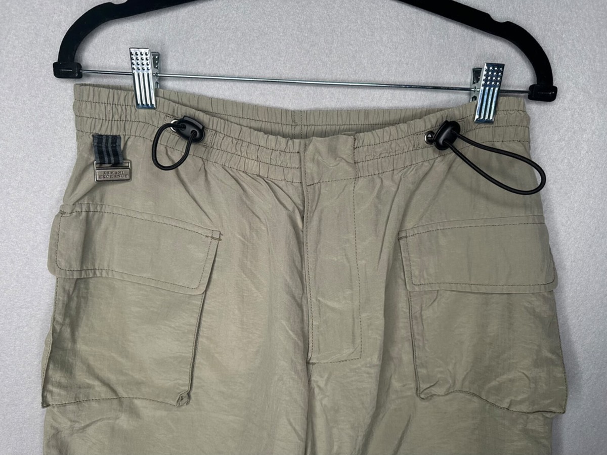 Armani Exchange Nylon Taupe Cargo Pants - Mens Size S | eBay