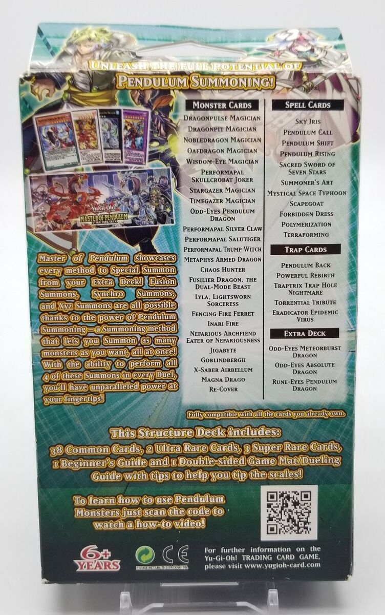 Yu-Gi-Oh TCG Yugioh MASTER OF PENDULUM Structure Deck 1st Yu-Gi-Oh TCG Yugioh MASTER OF PENDULUM Structure Deck 1st