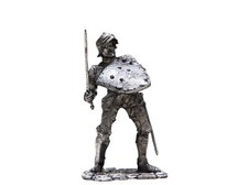 Tin 54mm Knights. English Knight 13th Century 1:32 Scale Miniature