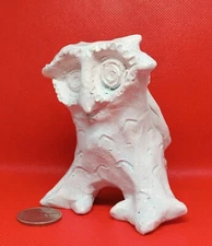 "WISDOM-3" - Original Clay Sculpture, hand made and glazed.