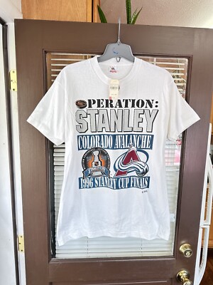 NWT Vintage Colorado Avalanche 1996 Stanley Cup NHL T-Shirt