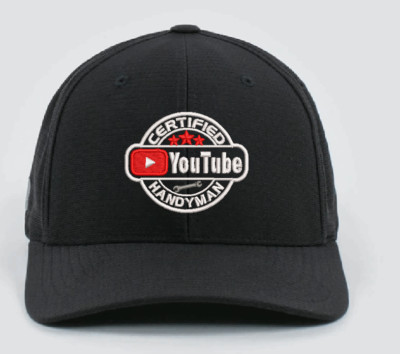 YouTube CERTIFIED HANDYMAN Baseball hat Embroidered Lightweight Adjustable