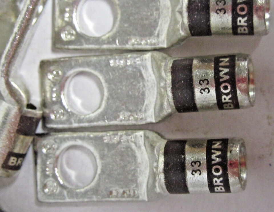 (Box of 25) Thomas and Betts Color-Keyed Copper Compression Lug #2 AWG ...