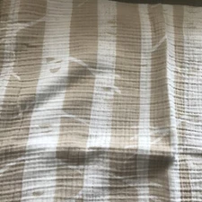 Cloud Island Trees Muslin Swaddle Baby Blanket Tan White Tree Trunks