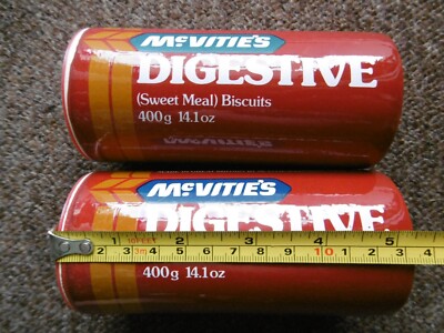 SEHR SELTENE VINTAGE MCVITIES VERDAUUNGSKEKSE GROSSE SALZ- UND PFEFFERSTREUER