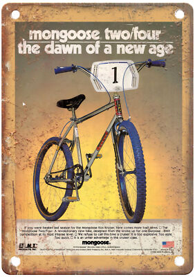 Old School BMX 1982 MONGOOSE Vintage Magazine Ad Reproduction Metal Sign B1215