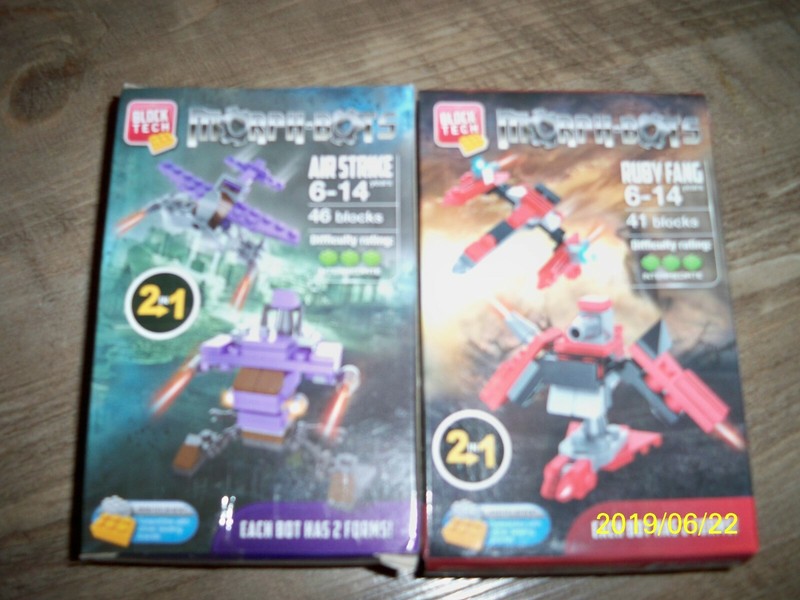 BRAND NEW! BLOCK TECH MORPH-BOTS BUILDING BLOCK SETS!