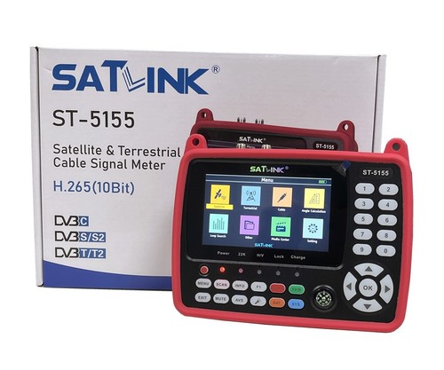 SATLINK ST-5155 Satellite TV Receiver DVB-S/S2/T/T2/C Combo Meter HD H.265 10Bit - Zdjęcie 10 z 15