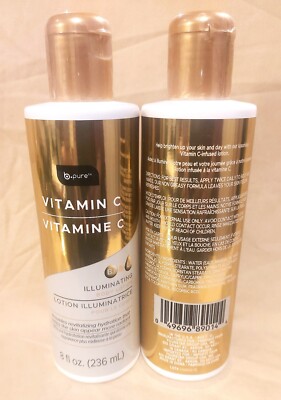 B-pure Vitamin C Illuminating Body Lotion w/ B3 & E 8 fl oz (2 Pack)
