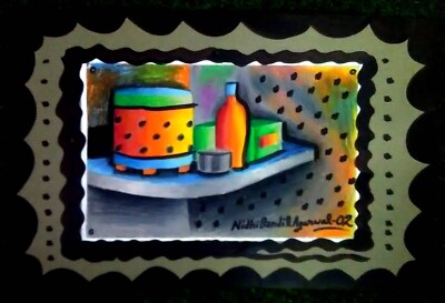 Contemporary Handmade Painting Md & Sd By World Fame Artt. Nidhi Bandil Agarwal