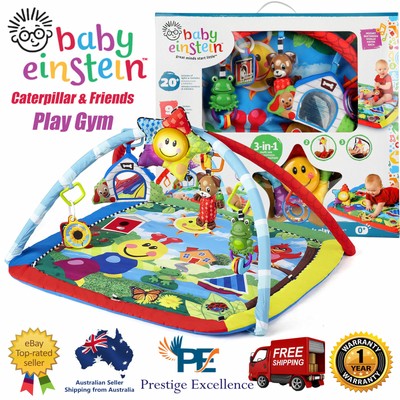 caterpillar and friends play gym