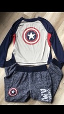 Captain America Kids XS Shirt and Small Pants