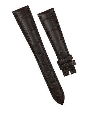 Genuine Patek Philippe Brown Alligator Leather Band Strap 19mm x 14 mm