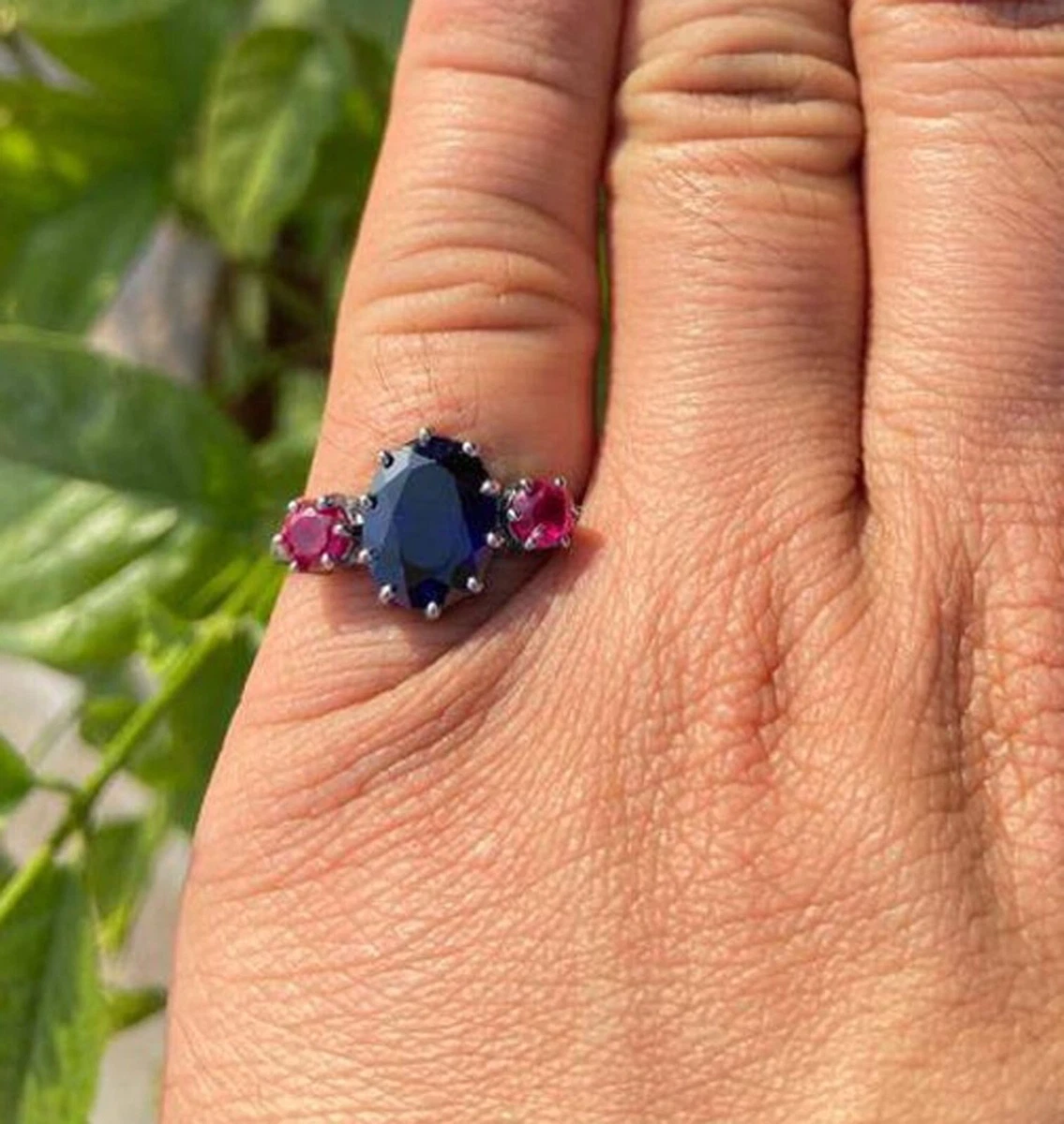 Sapphire cheap ruby ring
