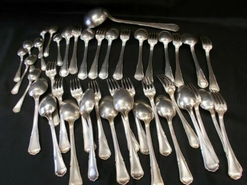 Couverts de table Apollo en métal argenté