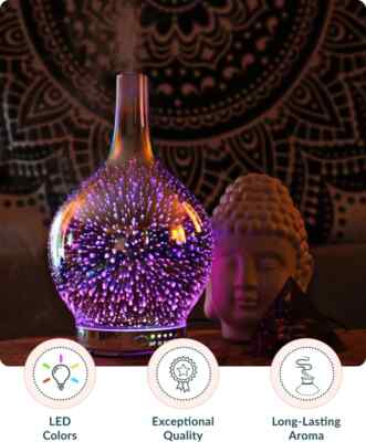 Oil Aroma Diffuser 3D Glass
