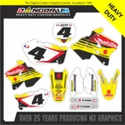 SUZUKI RM 125 250 2004 2005 2006 2007 2008 FULL GRAPHICS KIT MAKITA CARMICHAEL