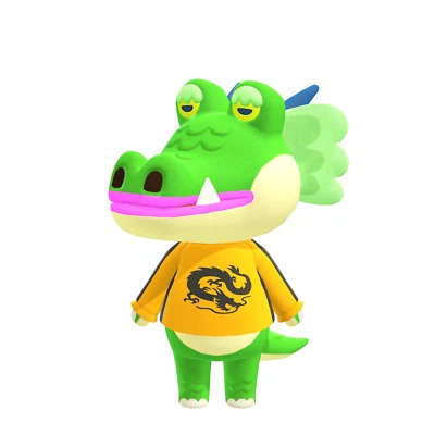 MARKENLOS #243 Mini Amiibo Karte für Animal Crossing Drago / Frederik Nintendo Switch